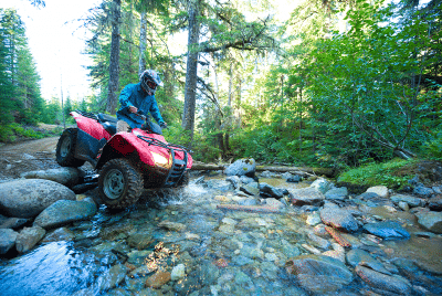 Person rideing sport ATV BIKE