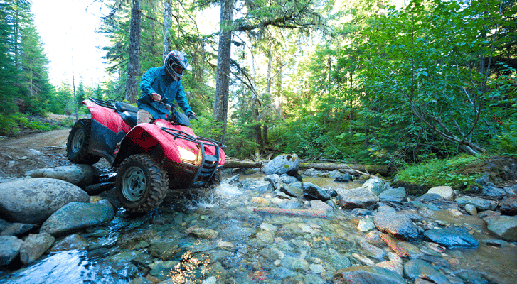 Person rideing sport ATV BIKE