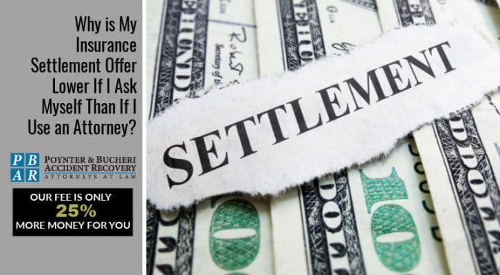 Why is My Insurance Settlement Offer Lower If I Ask Myself Than If I Use an Attorney