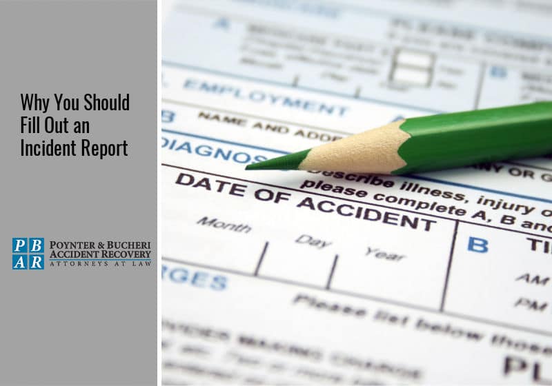 filling out an incident report
