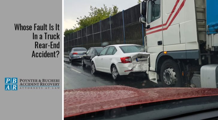 Whose Fault Is It In a Truck Rear-End Accident?