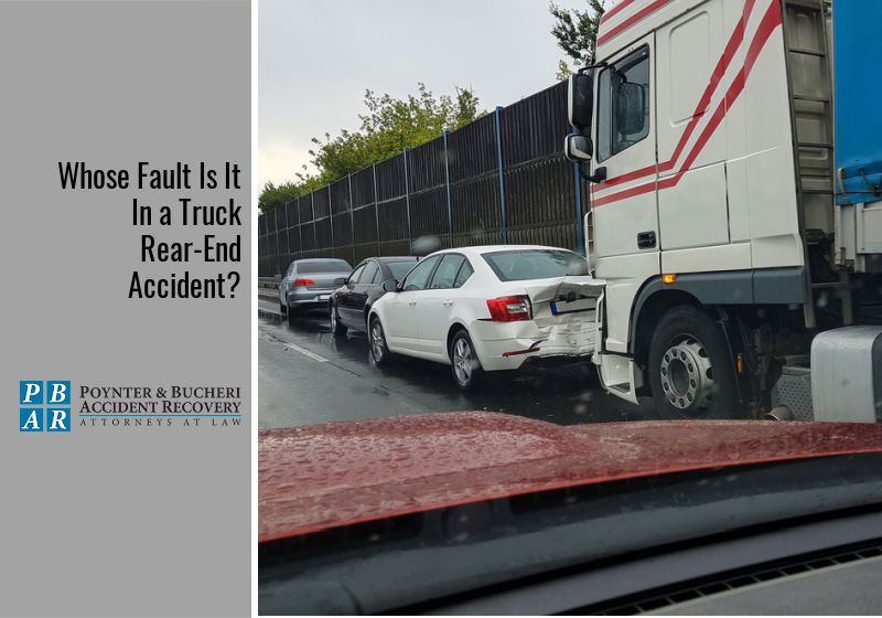 Whose Fault Is It In a Truck Rear-End Accident?