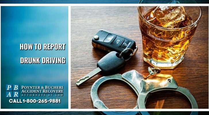 can you report a drunk driver after the fact