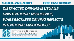 difference between distracted and reckless