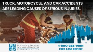 truck, motorcycle, car accidents