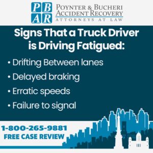signs a truck driver is fatigued