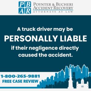 truck driver personally liable