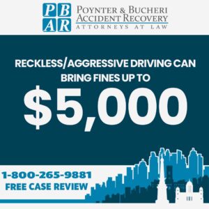 fines for reckless/aggressive