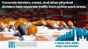 separate traffice and work zones